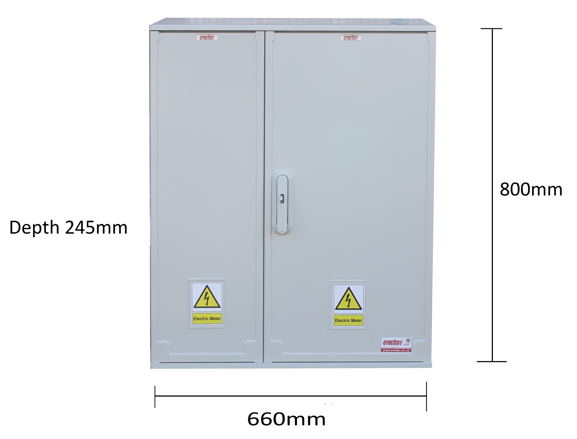 Electric Meter Box Surface Mounted Emiter Ltd W660x H800xD245mm Electric Meter Box Surface Mounted Emiter Ltd W660x H800xD245mm
