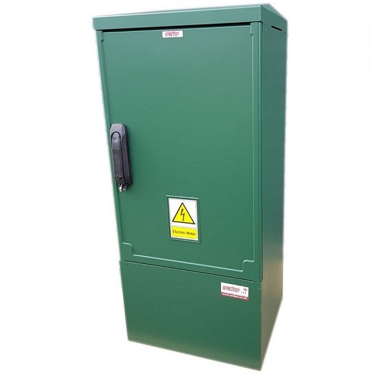 GRP Meter Box Green 400x910x320 mm