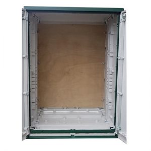 GRP Electric Enclosure, Kiosk, Cabinet, Meter Box, Housing Green 800x1154x640 mm